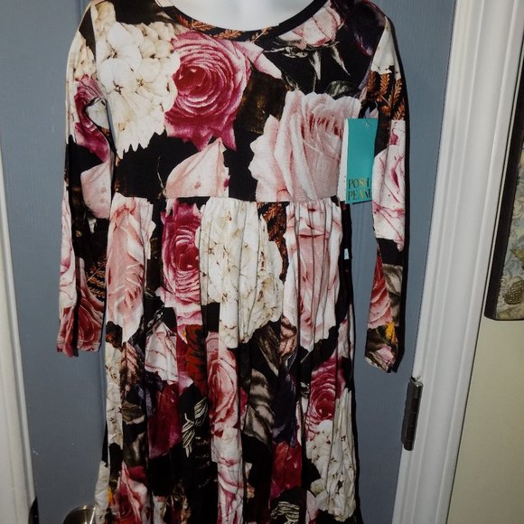 Posh Peanut Zoey Long Sleeve Twirl Dress Size 4T Girl's NEW